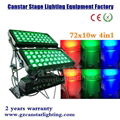 72x10W RGBW 4 in 1 LED city color light