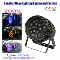 Canstar LED Zoom Par Light 18x18w RGBWA+UV 6 in 1