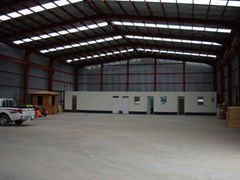 Sanhe prefabricated steel structure warehouse storage shed building