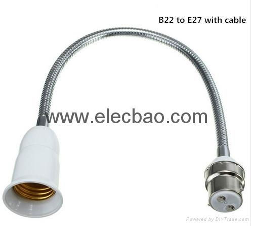 B22 TO E27 with cable