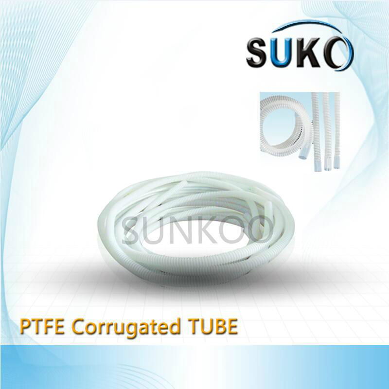 PTFE Teflon corrugated plastic white pipe with competitive price 3