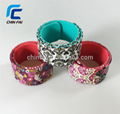Colorful in mold print silicon wristband slap wrist band bracelet silicone watc 4