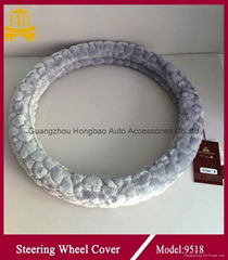 Comfort plush cheap price car steering wheel cover