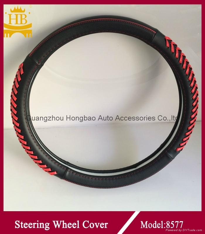 Handmade stitching steering wheel cover 8577 HB (China