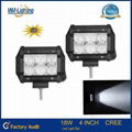 4 Inch 18W Crees 5D LED Light Bar with