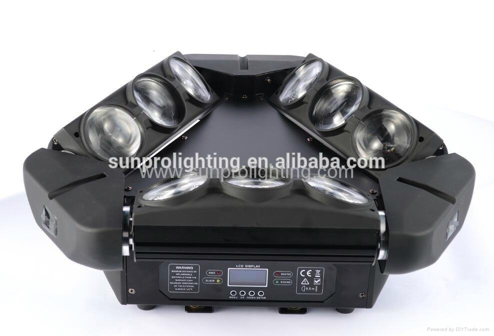 triangle spider led moving head stage light 