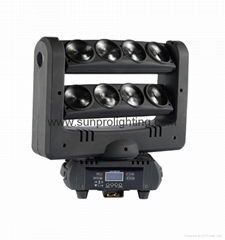 moving head lights led RGBW double bar 8pcs 10w studio stage