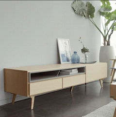 Solid wood living room furniture TV
