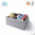 Free sample Fabric collapsible toy storage box bin 1