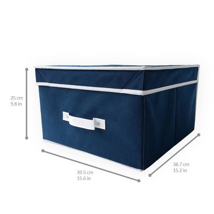 Wholesale price Non woven farbic foldable underbed storage box 2
