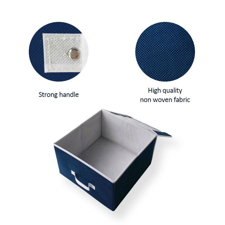 Wholesale price Non woven farbic foldable underbed storage box 3