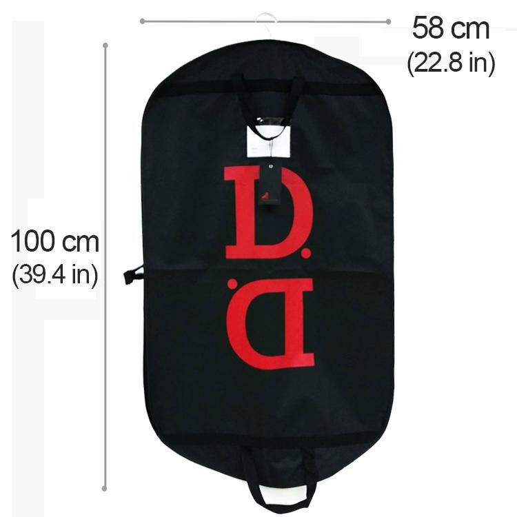 OEM logo printing quality custom garment bag for suit cover 2