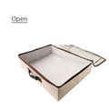 Non woven large zipper quilt mink blanket storage bag 4