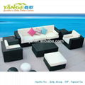 Rattan outdoor furniture patio wicker sofa set YG-6017 1