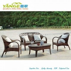 Rattan outdoor furniture patio wicker sofa set YG-6038