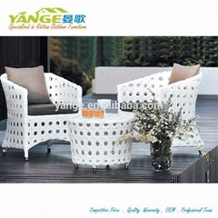 Rattan outdoor furniture patio wicker chair table set YG-8087