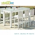 Rattan outdoor furniture patio wicker bar chair table set YG-8108