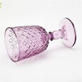 Hot Sale Glass Goblet Thick Stem Wine Goblet Decorative Glass Wine Cup 4