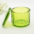 High Quality Glass Nuts Storage Jar Green Glass Jar With Lid 4