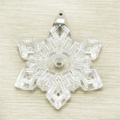 Most Popular Christmas Decoration Snow Shape Glass Handicraft