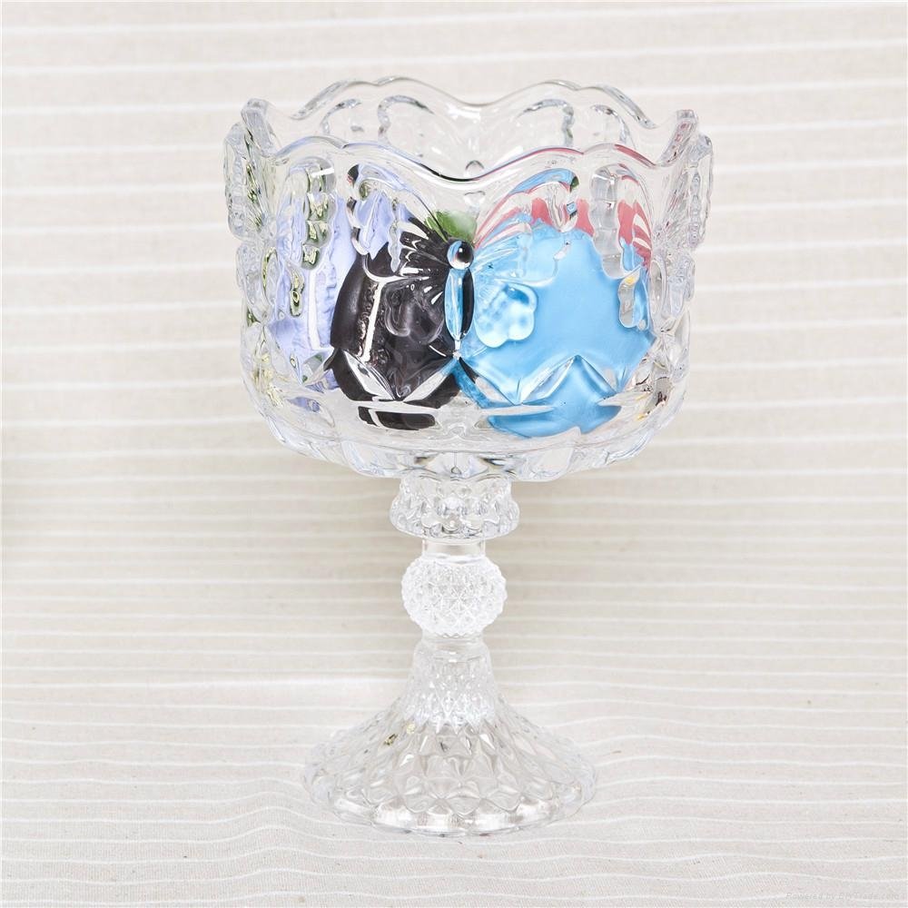 High Quality Clear Glass Dessert Cup With Lid Disposable Dessert Container 4