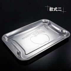 Stainless Steel Square Cash Tray Change