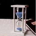 glass sand timer , kids sand timer, wooden hourglass 1