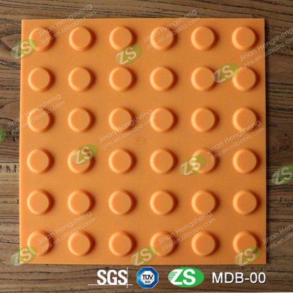 Shandong PVC Rubber Tactile Indicator Pavers Bricks Road Stud tiles