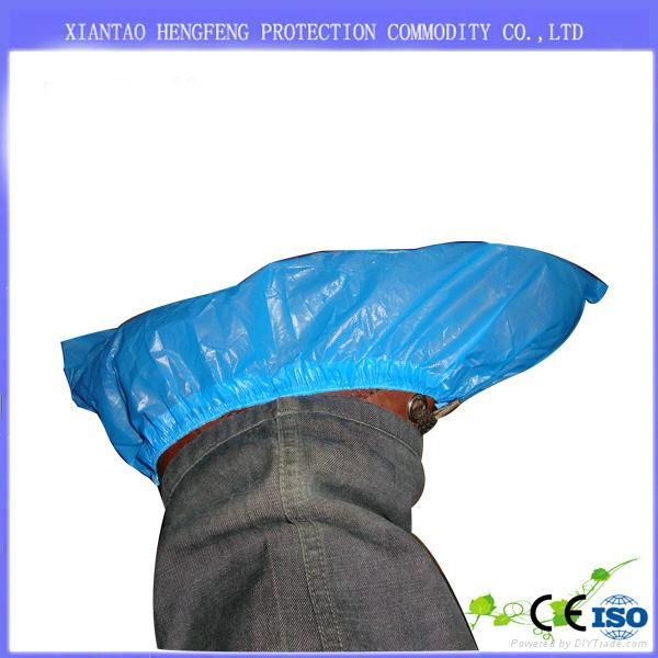 Hot sale industrial use waterproof PE shoe cover  disposable show cover  2