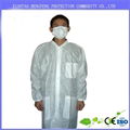 On Sale PP disposable non-woven lab coat, disposable lab gown, lab workwear