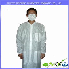 On Sale PP disposable non-woven lab coat