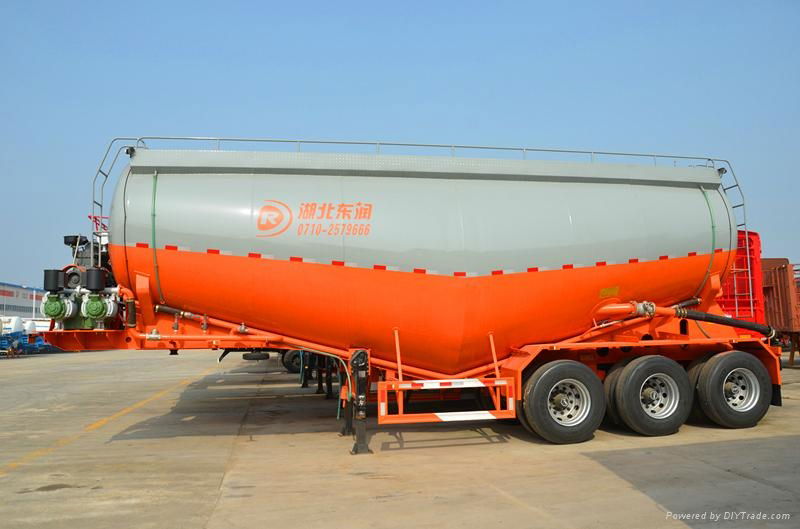 3 axle bulk cement tank semi trailer for transportation