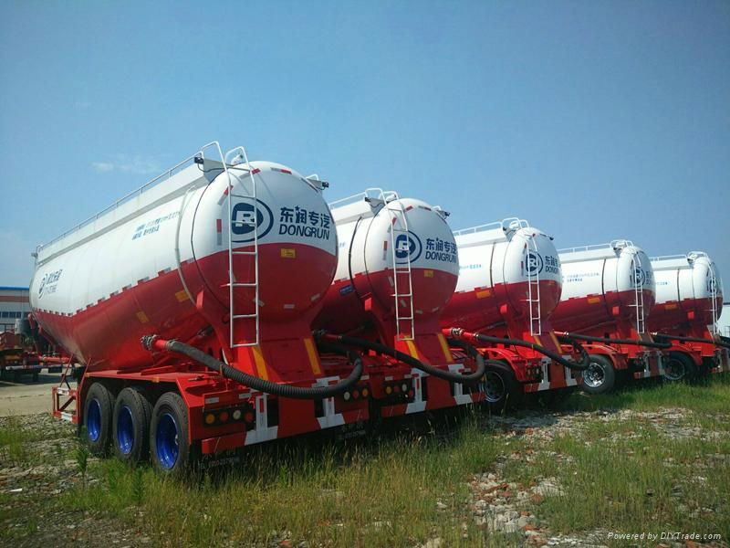 3 axle bulk cement tank semi trailer for transportation 4