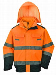 Winter 2 Pieces Waterproof High Visibility Jacket