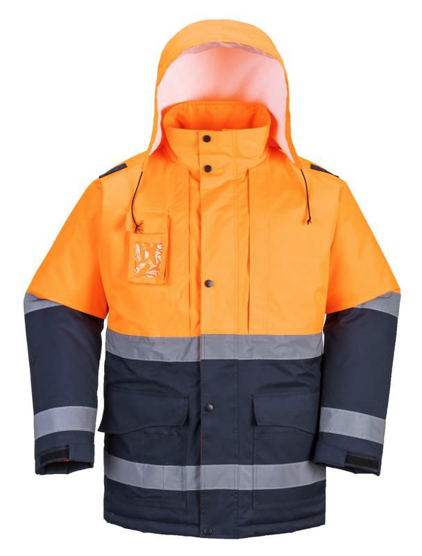 Winter Men Reflective Workwear High Visibility Safety Jacket