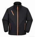 Men's Knitted Polyester Zip Up Jacket 1