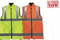 High Visibility Reversible Reflective Safety Vest in Stock 1