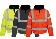 High Visibility Reflective Bomber Jacket