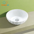 Waxiang Bathroom Porcelain Ceramic Vessel Vanity Sink Art Basin Ripple-designed 3