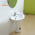 Children's Lavatory Pedestal Sink White China Wash Station for children 5