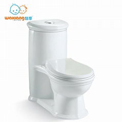 Child's White Ceramic Round Small Toilet [Waxiang WA-7000]