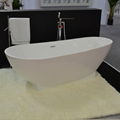 VOVSIMBLE Hot selling Idea standard wholesale square soaking white stone bathtub