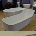 VOVSIMBLE Hot selling Idea standard wholesale square soaking white stone bathtub 2