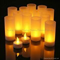 cheap price rechargeable tea lights candle 