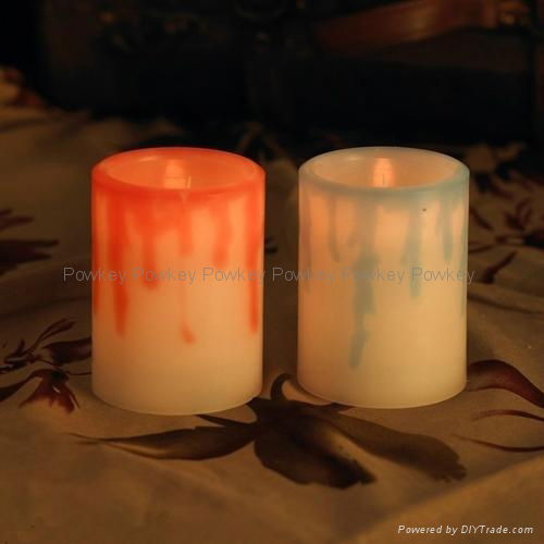 creative Christmas gift LED candle with real wax 2