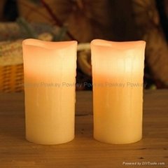 electric LED candle with real wax