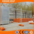 Construction temporary fence panels for