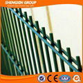 Galvanized double wire mesh fence