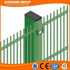 Galvanized double wire mesh fence 