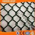 PVC coated used chain link fencing in metal wire mesh